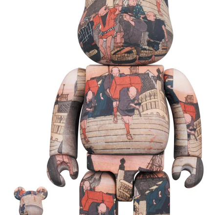 Medicom Toy BE@RBRICK - Tokyo National Museum Fifty-three Stations of the Tokaido Nihonbashi 100% & 400% Bearbrick
