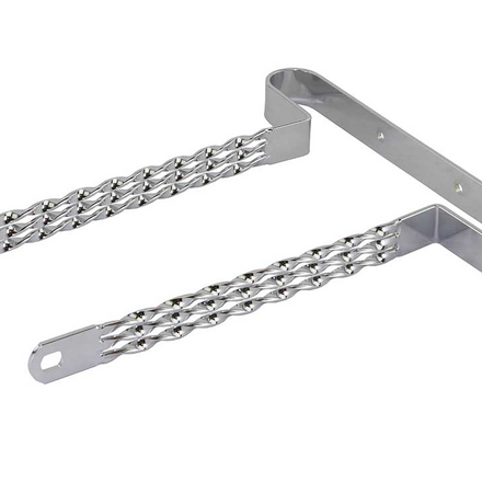 20" Lowrider Bumper for Front or Rear, Flat Triple Twist Chrome