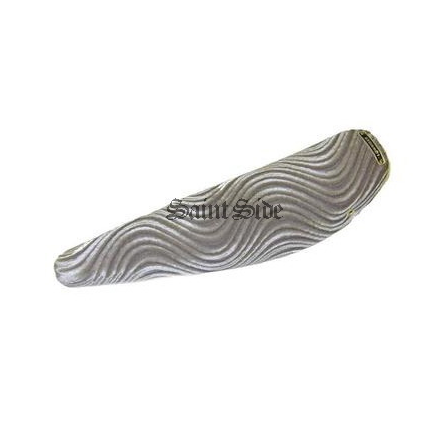 20" Banana Saddle Seat Velour Silver