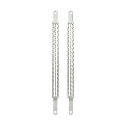 20" Triple Square Twisted Fork Bar Support Chrome