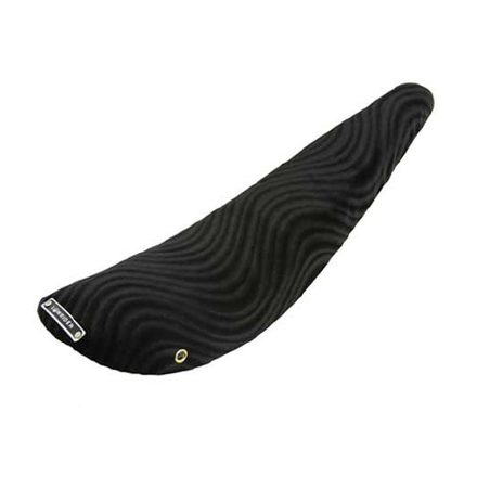 20" Banana Saddle Seat Velour Black