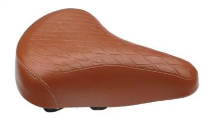 Vinyl Diamond Quilted Saddle Seat Brown
