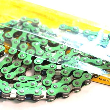 Yaban Bicycle Chain Single Speed 1/2" x 1/8" x 112L Green Silver