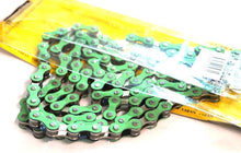 Load image into Gallery viewer, Yaban Bicycle Chain Single Speed 1/2&quot; x 1/8&quot; x 112L Green Silver
