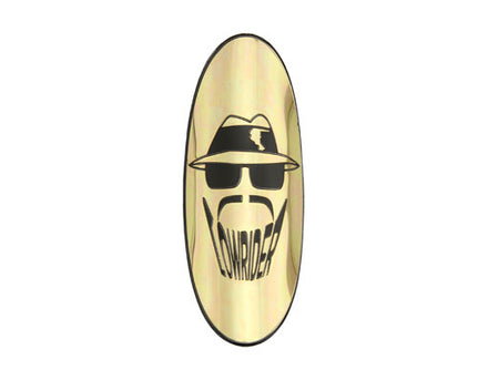 Lowrider Head Name Plate Badge Gold