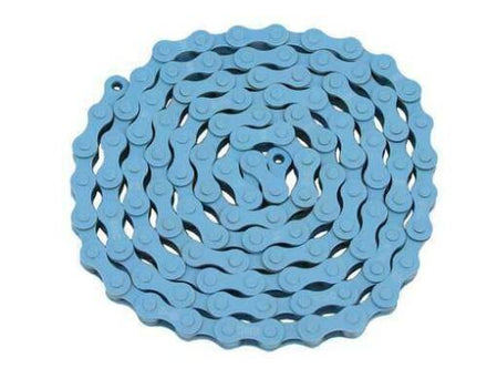 KMC Bicycle Chain Single Speed 1/2" x 1/8" Baby Blue S1