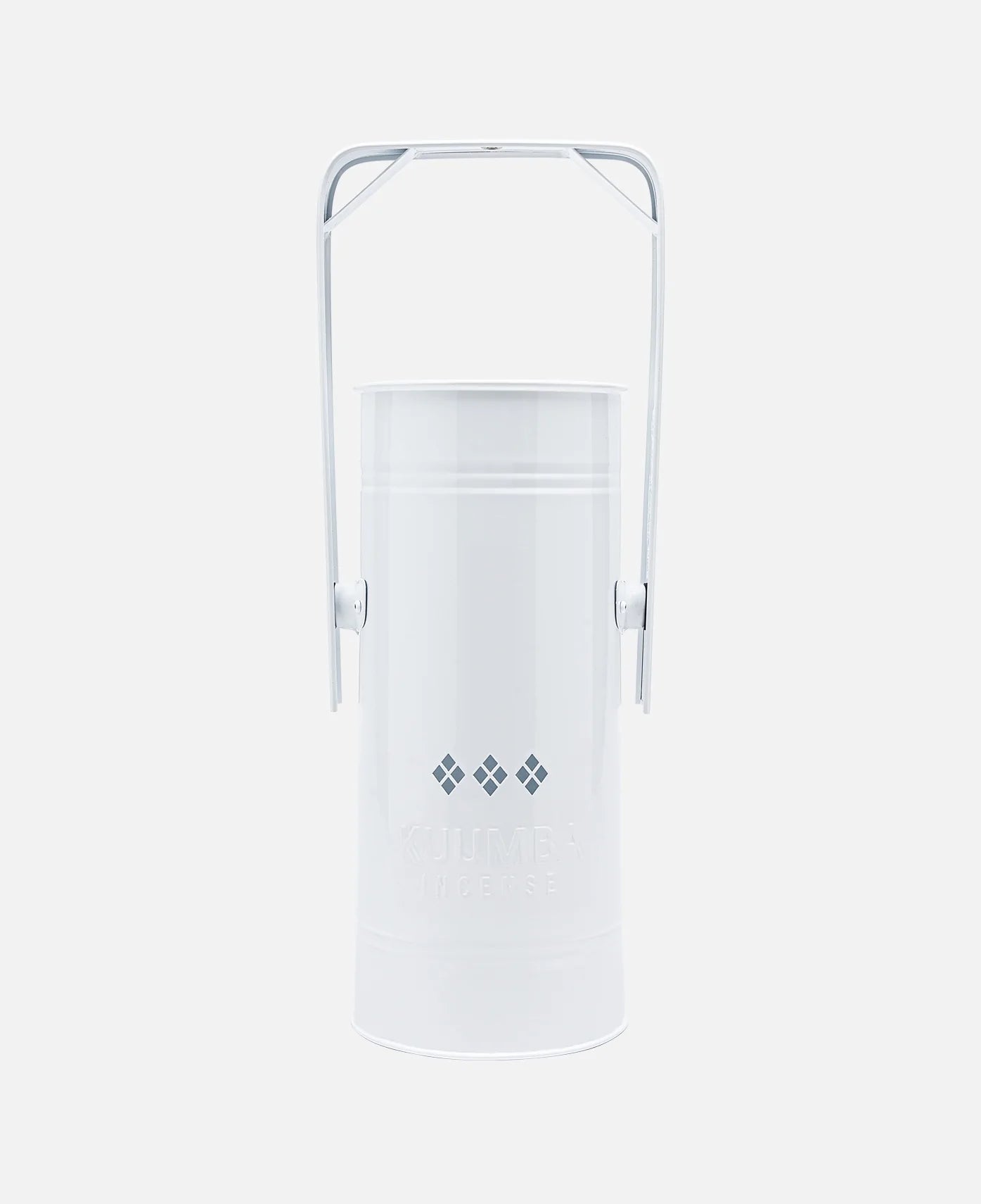 Kuumba International - Embossed Metal Can Incense Burner White Kuumba International - Embossed Metal Can Incense Burner White