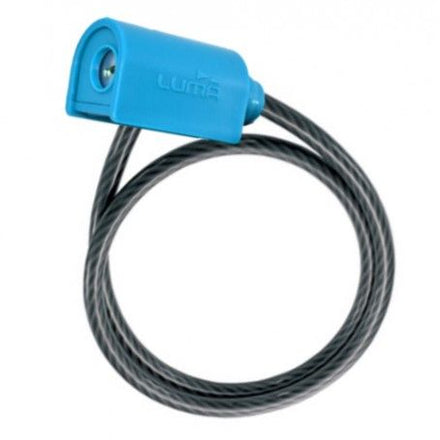 Luma Cable Lock 1850mm x 8mm Spiral Black Blue