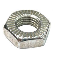 Lock Nut, Half Width Nut - For Axle on Coaster Front Wheel, 3/8 x 26T
