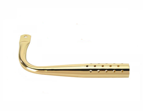 Tapered Muffler with Holes Gold