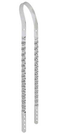 Triple Flat Twist Sissy Bar Chrome