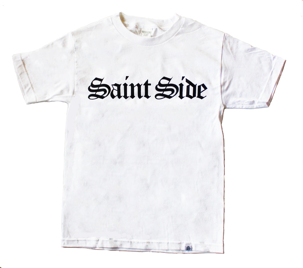 Saint Side - Old English T-Shirt White