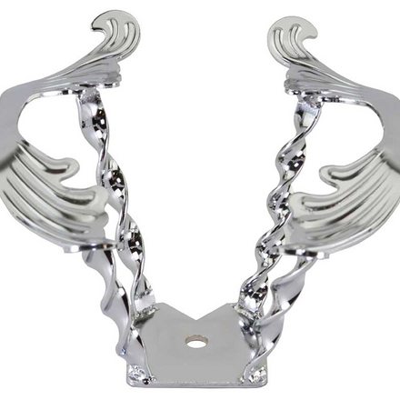 3D Wing Steering Wheel Chrome