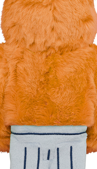 Medicom Toy BE@RBRICK - Oscar The Grouch 400% (The Original Orange Fur Costume)