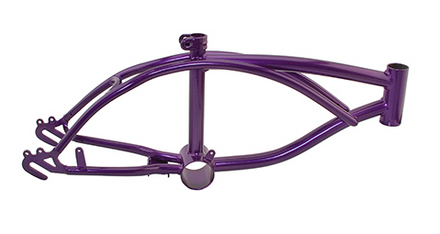 12" Bicycle Frame in Gloss Metallic Purple
