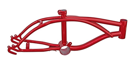 12" Bicycle Frame in Gloss Metallic Red