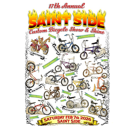 Saint Side 17th Show & Shine Synthetic Poster - 594mm width x 841mm height