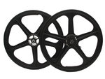 20" Skyway Tuff II Coaster 5 Spoke Wheel Set Black