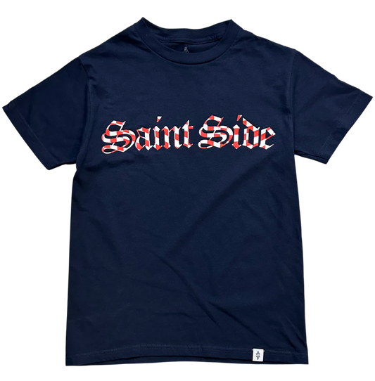 2026 World Cup Croatia Check Tshirt Old English Navy IN STOCK