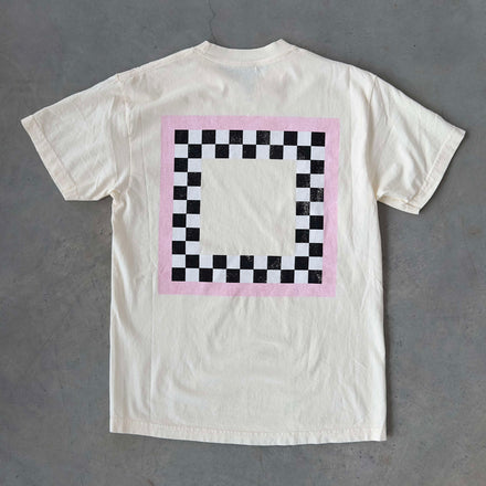Saint Side Ignition T-shirt Washed Cream/Powder Pink - L,XL ONLY