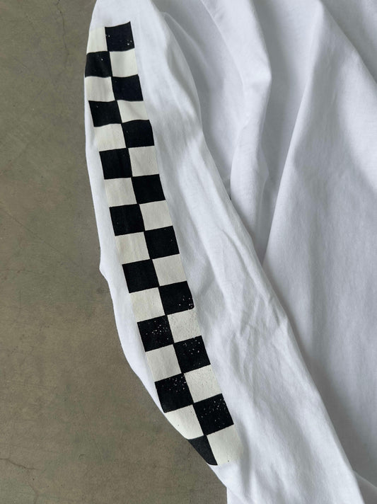 Saint Side Pit Crew Long Sleeve White - XL,2XL ONLY