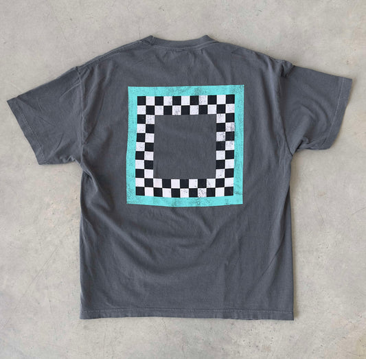 Saint Side Ignition T-shirt Washed Black/Teal - S,XL,2XL ONLY