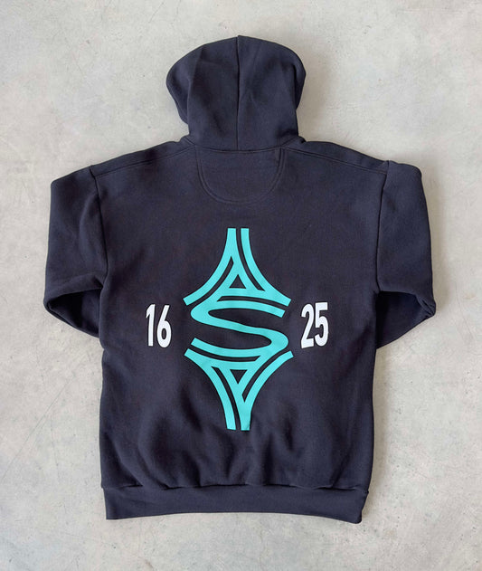 Saint Side 16th Anniversary Hoodie Black - S,L,XL,2XL