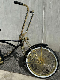"Classic Black & Gold" 20" Saint Side Lowrider Bicycle