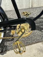 "Classic Black & Gold" 20" Saint Side Lowrider Bicycle