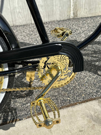 "Classic Black & Gold" 20" Saint Side Lowrider Bicycle