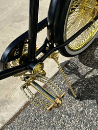 "Classic Black & Gold" 20" Saint Side Lowrider Bicycle