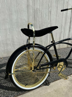 "Classic Black & Gold" 20" Saint Side Lowrider Bicycle