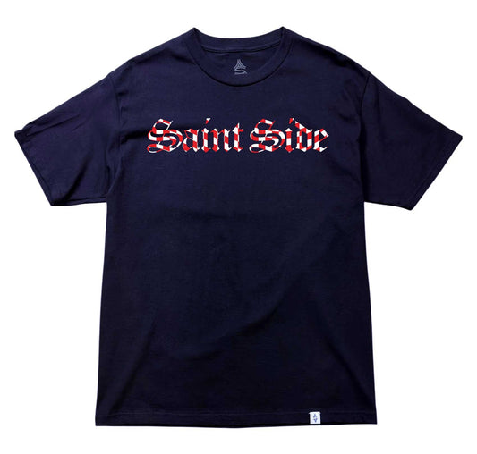 2026 World Cup Croatia Check Tshirt Old English Navy PREORDER