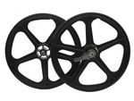 20" Skyway Tuff II Coaster 5 Spoke Wheel Set Black
