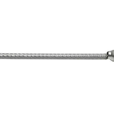 Slick Braided Brake Cable Inner & Outer, 1.6mm x 1500mm Length Drum Pear End Silver