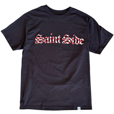 2026 World Cup Croatia Check Tshirt Old English Black IN STOCK