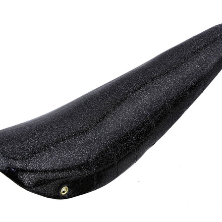 20" Banana Saddle Seat Vinyl Glitter Black
