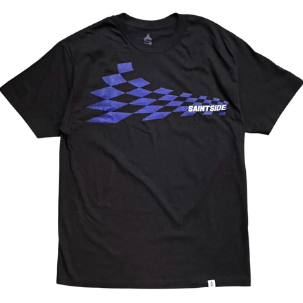 2026 World Cup Croatia Check Tshirt Check Wave Black with Blue INSTOCK