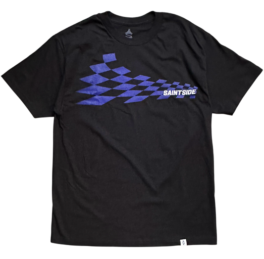 2026 World Cup Croatia Check Tshirt Check Wave Black with Blue INSTOCK