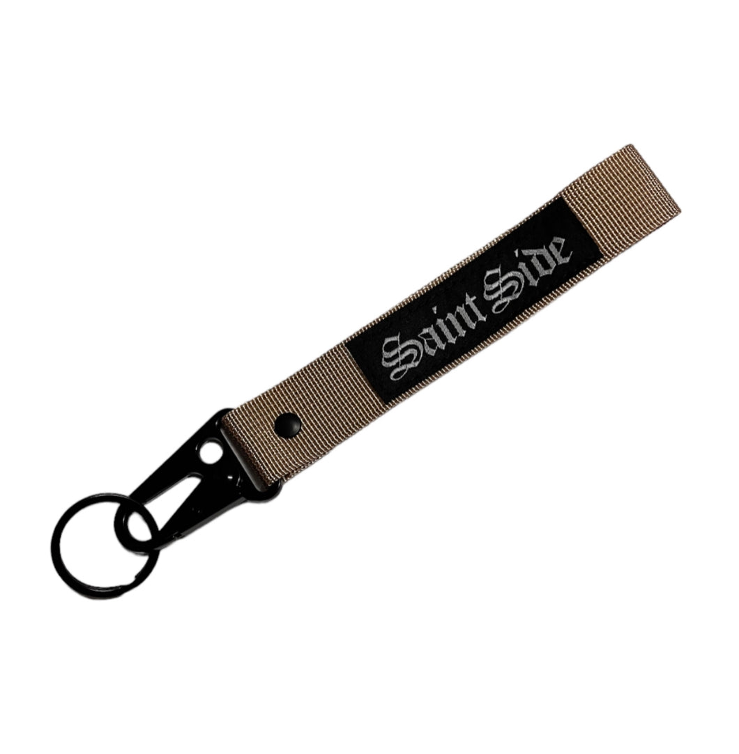 Saint Side - Old English Carabiner Strap Khaki