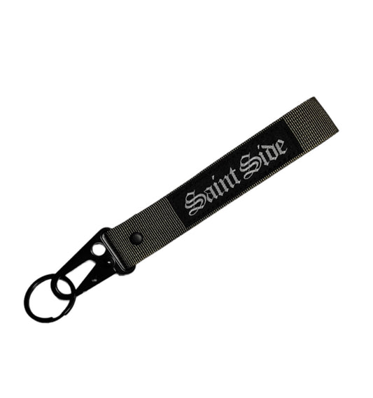 Saint Side - Old English Carabiner Strap Olive Green