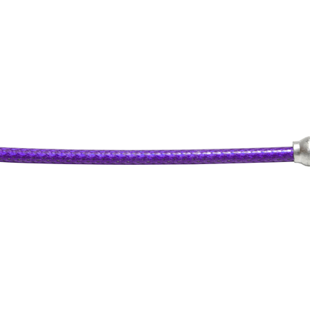 Slick Braided Brake Cable Inner & Outer, 1.6mm x 1500mm Length Drum Pear End Purple
