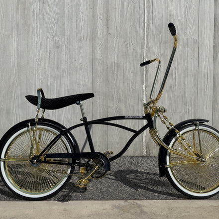 "Classic Black & Gold" 20" Saint Side Lowrider Bicycle