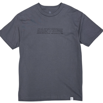 Saint Side Motor Mechanics Tshirt Gunmetal Grey