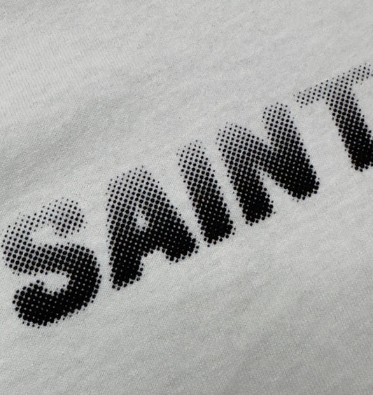 Gradient Saint Side Logo Tshirt White