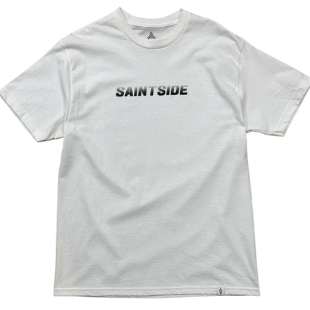 Gradient Saint Side Logo Tshirt White