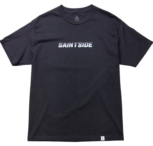 Gradient Saint Side Logo Tshirt Black