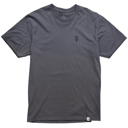 2025 All Roads Suede Touch Tshirt Gunmetal Grey