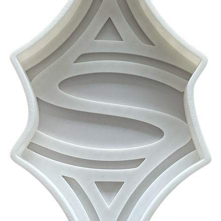 All Roads 3D Printed Throw Tray Regular White