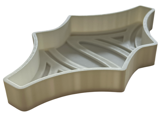 All Roads 3D Printed Throw Tray Regular White